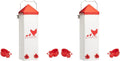 2 Gallon Chicken Waterer with Auto-Fill Cups, Horizontal Nipples, Anti-Roost Cone and Mounting Kit - Suitable for Chickens, Quail, Ducks, Geese, Turkey and More (Pack of 2)