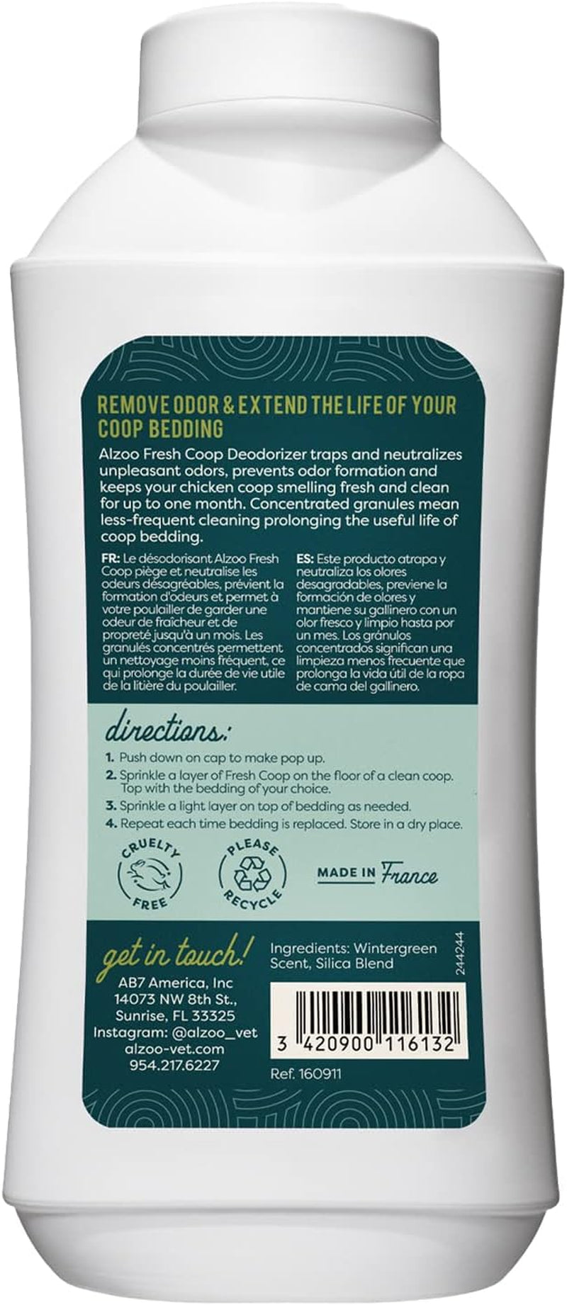 My Fresh Coop Chicken Coop Deodorizer – Concentrated Mineral-Based Odor Control Granules for Backyard Chickens, Helps Keep Bedding Fresh Longer, Evergreen Scent, 26.6 Oz, Pack of 2