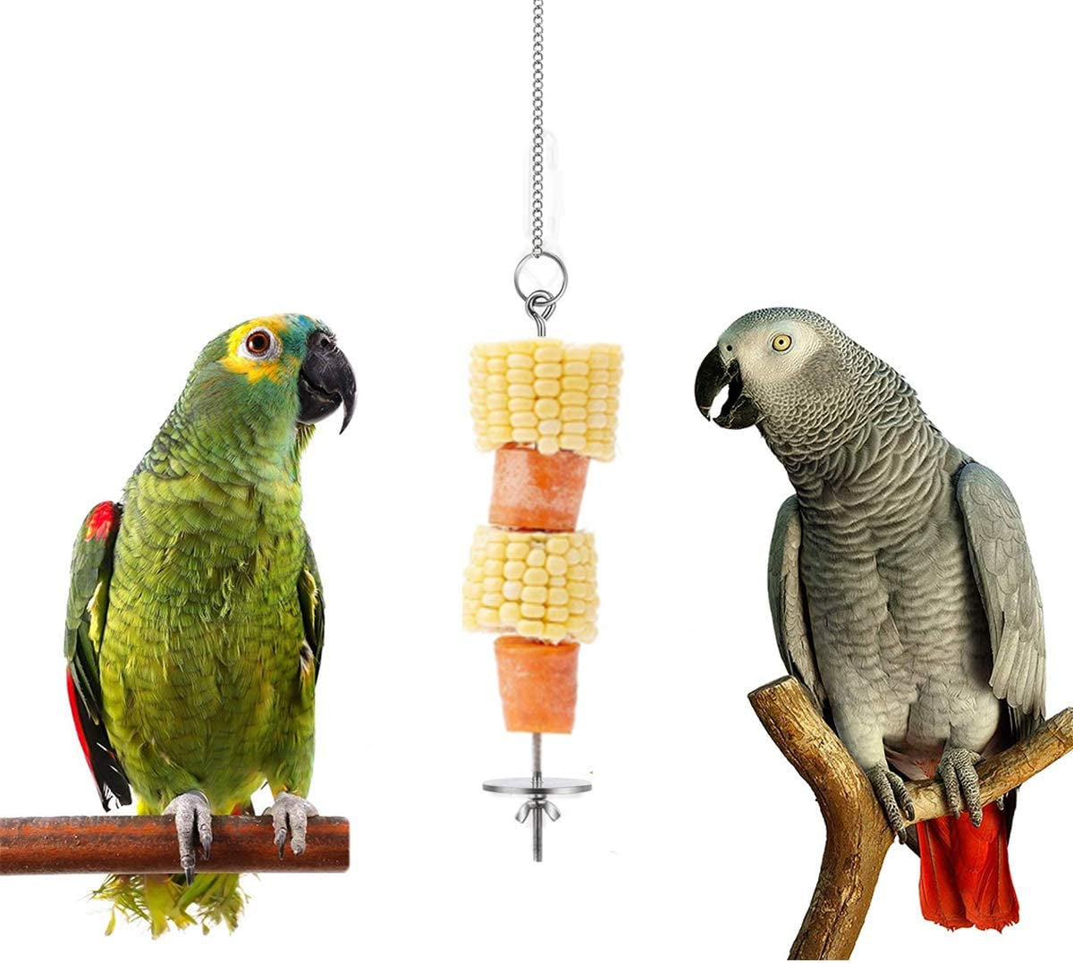 Chicken Veggies Skewer Fruit Holder for Hens Pet Chicken Vegetable Hanging Feeder Toy for Hens Large Birds