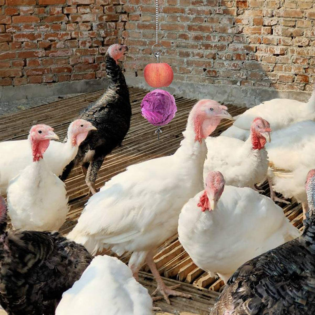 Chicken Veggies Skewer Fruit Holder for Hens Pet Chicken Vegetable Hanging Feeder Toy for Hens Large Birds