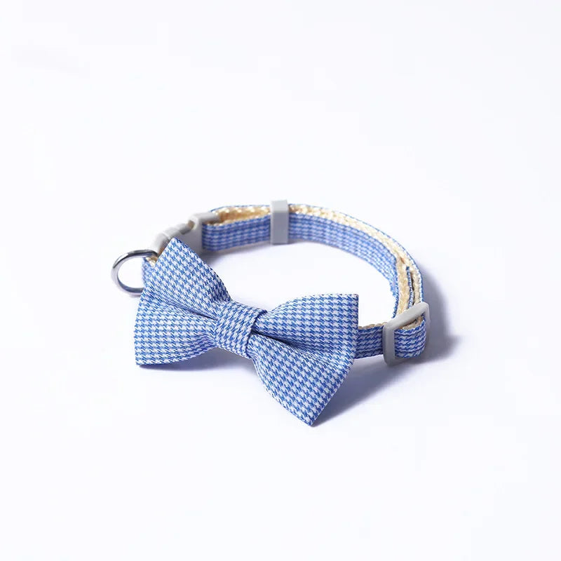 Cute Cat Collar with Bow Tie Adjustable Design Pet Dogs Cats Puppy Necklace Pet Collars Collar Para Gato