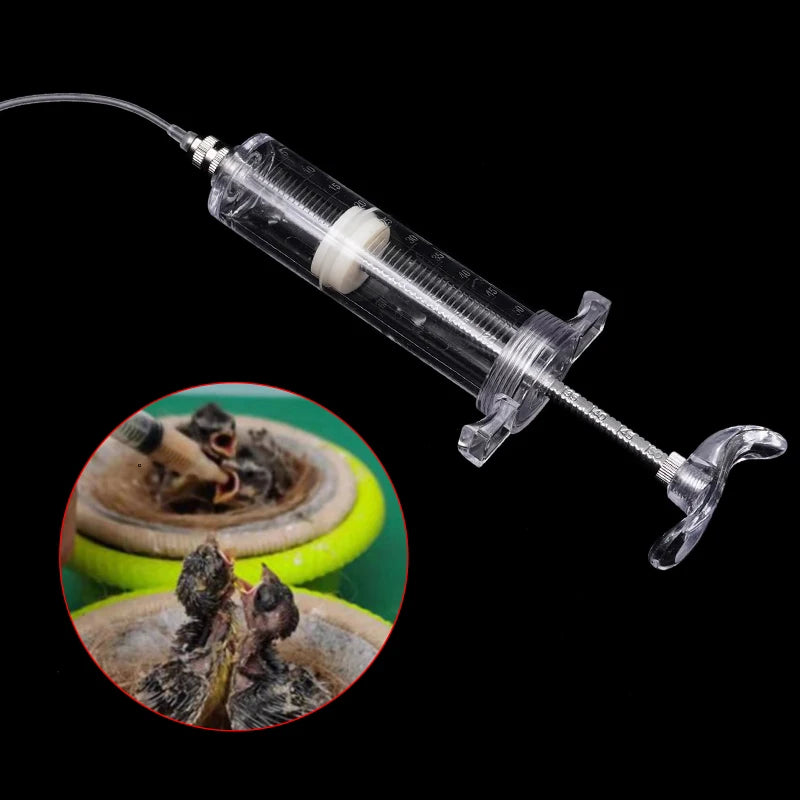 10/20/30/50Ml Baby Bird Feeder Parrot Feeding Syringe Adjustable Hand-Raised Breastfeeder Bird Supplies Pet Syringe Raise Tools